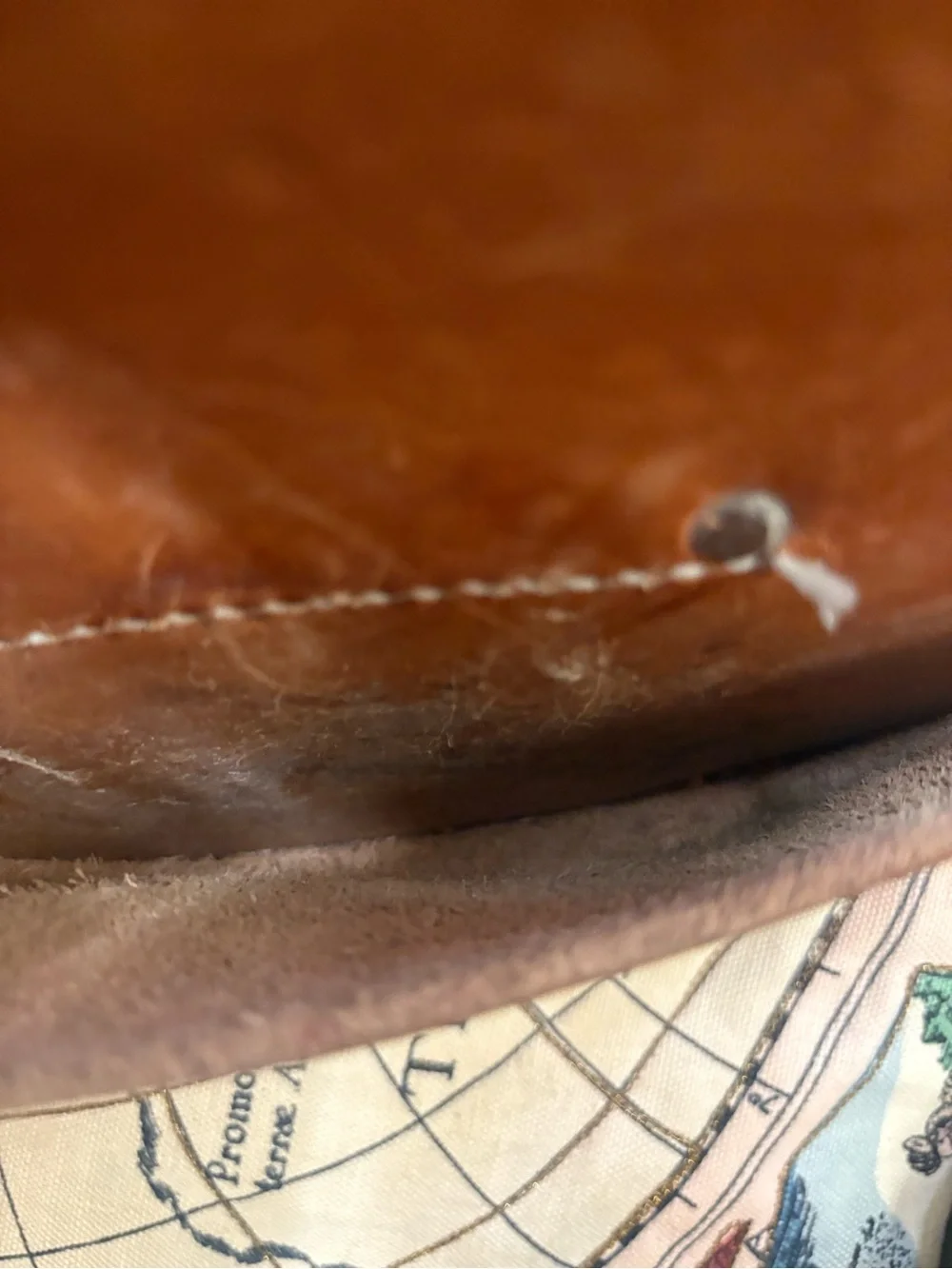 Men's Brown Leather Riveted Belt Pouch